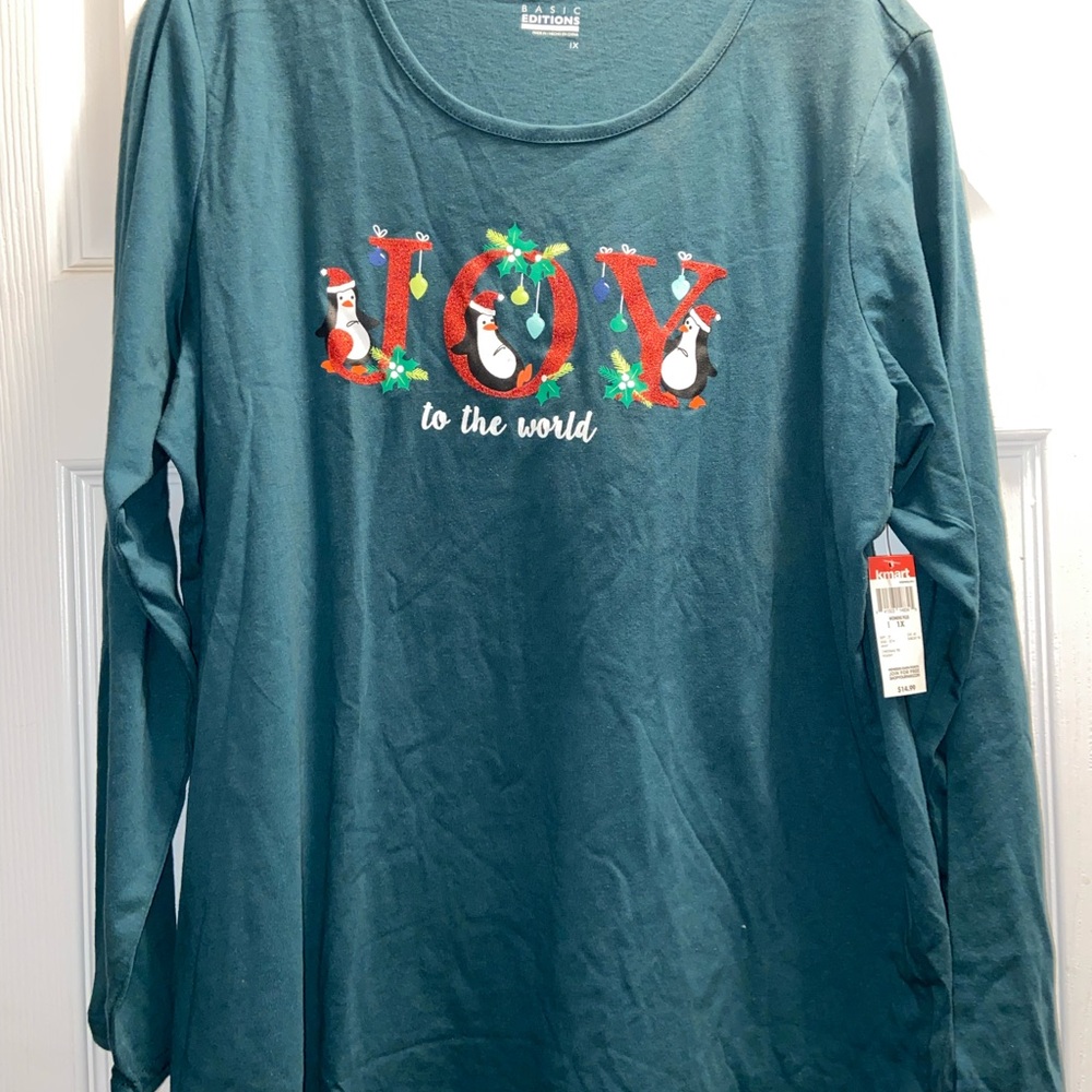 Green Long Sleeve Holiday Shirt
